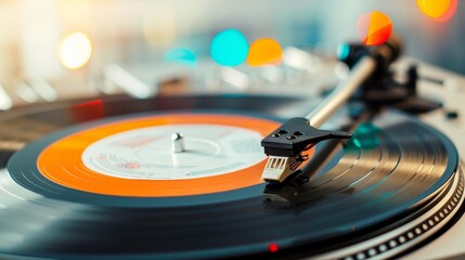 Retro-themed party, with nostalgic decorations, classic music records, and mid-century attire, creating a lively and historic throwback vibe