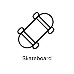 Skateboard vector icon