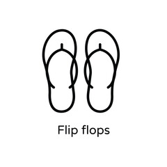 Flip flops vector icon