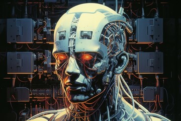 Brain computer robot electronics technology.