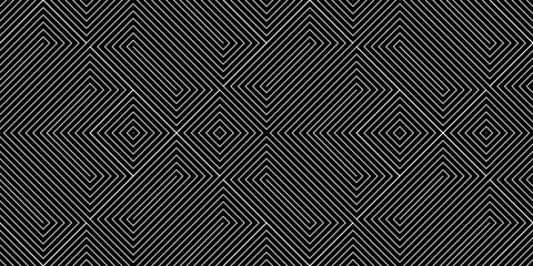 Abstract geometric pattern. A seamless vector background. White and black ornament. Graphic modern pattern. Simple lattice graphic design.