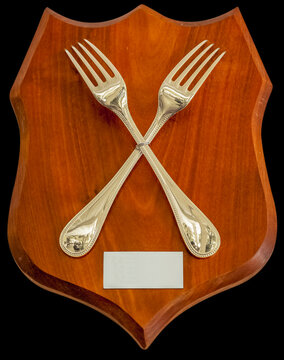 Troph&eacute;e de cuisine , fourchettes de bronze