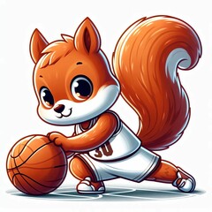 Squirel and basketball