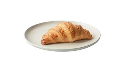 Croissant on a plate