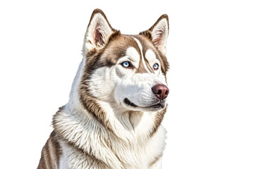 Fototapeta premium Husky with Blue Eyes Portrait