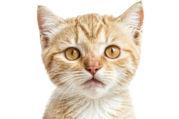 Obraz premium Adorable Ginger Kitten with Big Eyes