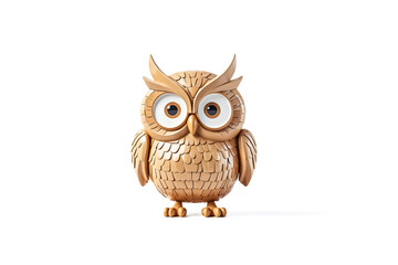 Fototapeta premium 3D Render of a Cute Owl
