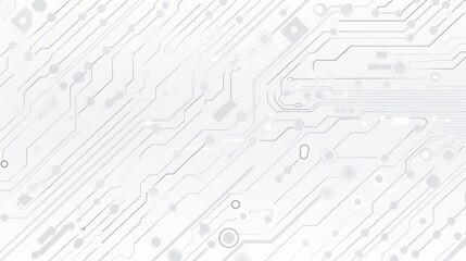 Abstract grey circuit line technology pattern on white background, futuristic vector illustration of digital circuitry design for tech backgrounds and electronic innovation concepts


