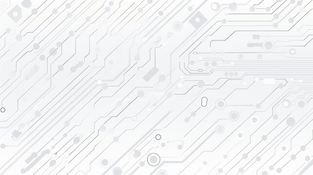 Abstract grey circuit line technology pattern on white background, futuristic vector illustration of digital circuitry design for tech backgrounds and electronic innovation concepts


