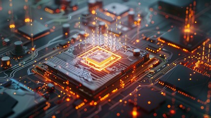 Abstract vector circuit network diagram background design featuring futuristic digital connections, high-tech electronic circuits, and modern data transmission pathways for technology concepts and inn