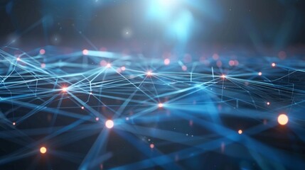 Abstract internet connection concept: futuristic graphic design representing the interconnectedness of digital networks and advanced technology, showcasing a dynamic sense of science and innovation in