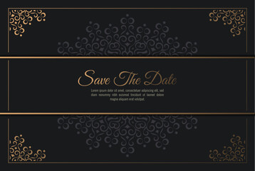 luxury invitation background style ornamental pattern