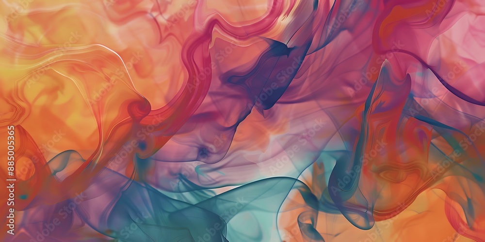 Wall mural sufi color gradient abstract