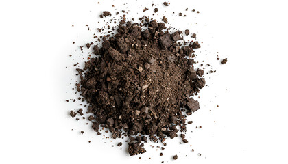 Sample of scrub isolated on white, top view