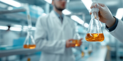 Photo of laboratory with special mixtures science