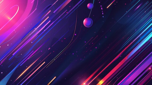 Ultra-futuristic tech abstract background: high-tech digital visualization with dynamic geometric shapes, neon glow, and advanced technology elements, ideal for cutting-edge tech projects, sci-fi them