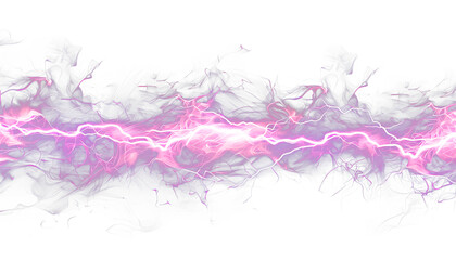 Obraz premium purple electricity isolated on transparent background.