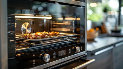 A photorealistic image A dedicated circuit is installed for a high-powered appliance like a kitchen oven ensuring safe and efficient operation