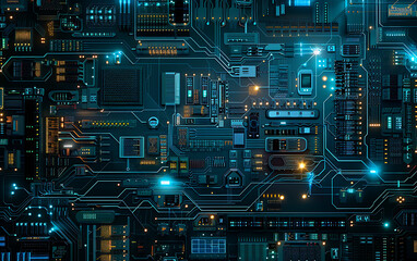 Abstract technology background. Futuristic circuit board. Vector Illustration.