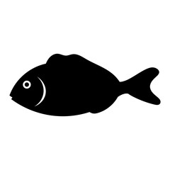 Fish icon vector. Aquarium illustration sign. Ocean symbol. Sea ​​life logo.