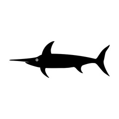 Fish icon vector. Aquarium illustration sign. Ocean symbol. Sea ​​life logo.