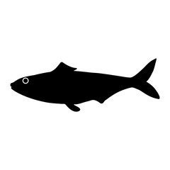 Fish icon vector. Aquarium illustration sign. Ocean symbol. Sea ​​life logo.
