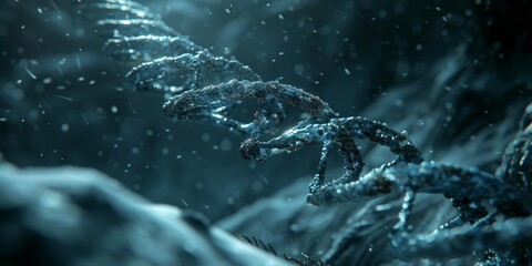 Detailed Molecular and Cellular Imagery with a Nature Twist Detailed Molecular and Cellular Imagery with a Nature Twist Close-up Macroscopic Images of Vibrant DNA Structures with Varied Backgrounds