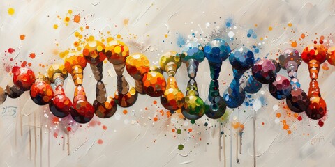 Detailed Molecular and Cellular Imagery with a Nature Twist Detailed Molecular and Cellular Imagery with a Nature Twist Close-up Macroscopic Images of Vibrant DNA Structures with Varied Backgrounds