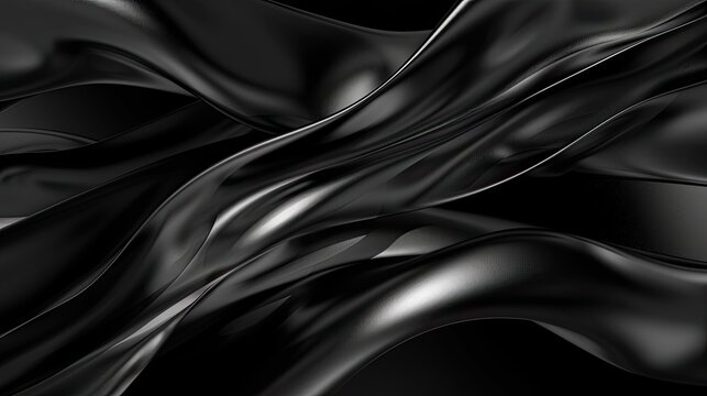abstract total black waves wallpaper,  8K resolution, HD wallpaper, 8k background