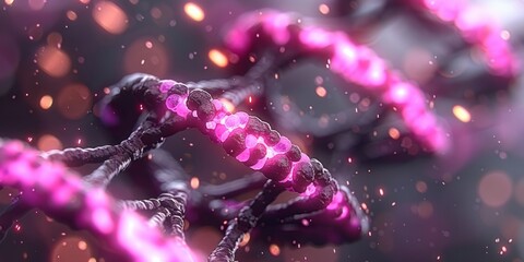 Detailed Molecular and Cellular Imagery with a Nature Twist Detailed Molecular and Cellular Imagery with a Nature Twist Close-up Macroscopic Images of Vibrant DNA Structures with Varied Backgrounds