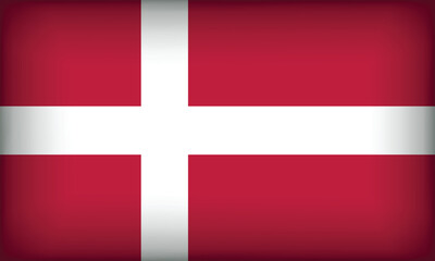DENMARK Flag with Original color