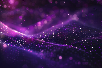 3d abstract technology background with hexagons and connecting dots and lines