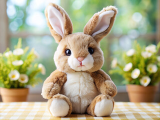 easter bunny with easter eggs, holiday, animal, egg, eggs, cute, spring, hare, decoration, celebration, object, stuffed, chocolate, isolated