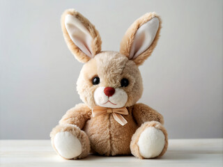 Obraz premium rabbit, easter, animal, holiday, hare, stuffed, object, soft, eggs, celebration, fluffy, egg, decoration, cute, pink