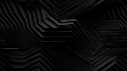 Dark black Geometric grid background Modern dark abstract texture Seamless pattern.