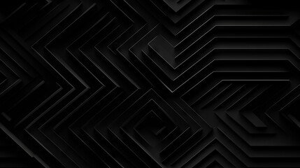 Obraz premium Dark black Geometric grid background Modern dark abstract texture Seamless pattern.