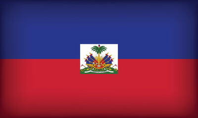 Obraz premium HAITI Flag with Original color