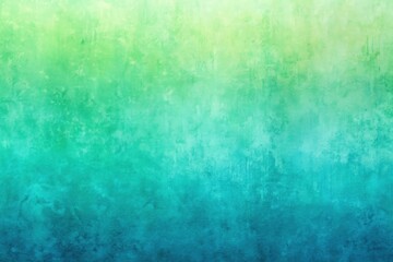 Obraz premium Vibrant lime green, turquoise, and teal hues blend seamlessly into a light blue ombre gradient, creating a uniquely textured, colorful, and grainy background perfect for design.