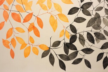Autumn leaves backgrounds pattern plant.