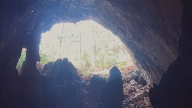 A large prehistoric cave