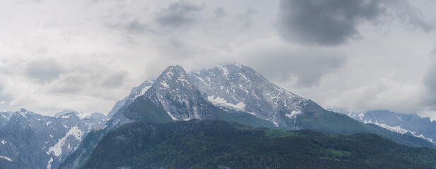 Watzmann mountain near Konigssee lake in Berchtesgaden National Park, Germany