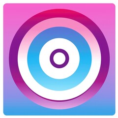 A concentric circle icon, a simple and mesmerizing design