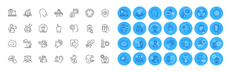 Coronavirus protection, Writer and Wash hand line icons pack. Bid offer, Cough, Graph chart web icon. Work home, Leadership, Voice wave pictogram. Inclusion, Clipboard, Bribe. Help app. Vector