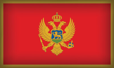 MONTENEGRO Flag with Original color