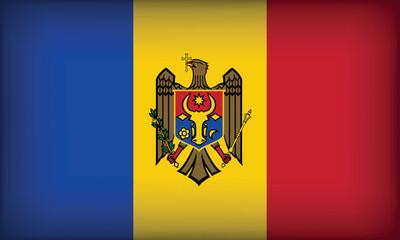 MOLDOVA Flag with Original color