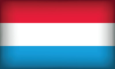 Obraz premium LUXEMBOURG Flag with Original color