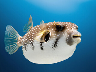 pufferfish swimming in water