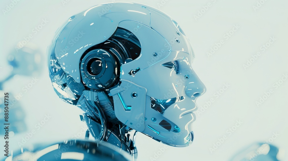 Poster Developing stock and cyborg robots for the future of people's lives. Machine learning techniques for computers.