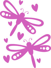 Dragonflies Vector Graphic 