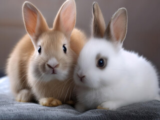 Naklejka premium cute bunny pets